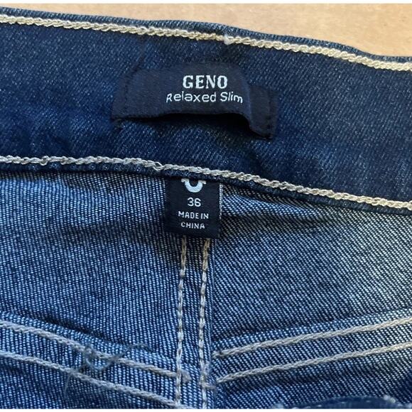 NWT TRUE RELIGION $159 Men's 36 GENO Flap Stud Relaxed Slim Jeans - Picture 10 of 11